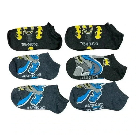 Batman youth no show sock 6 pack bundle. NWOT - Picture 1 of 2